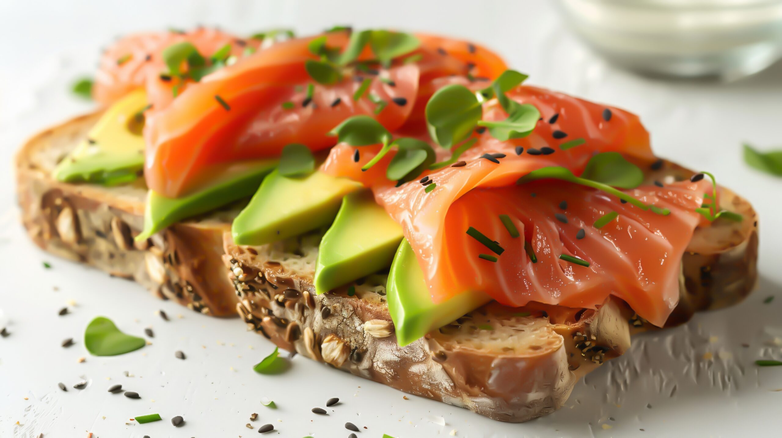 toast met avocado en zalm